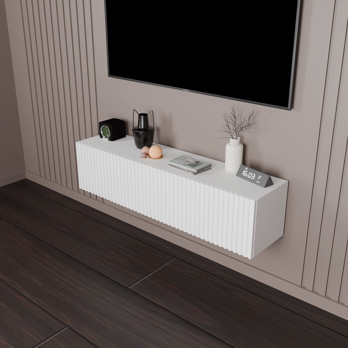 Тумба подвесная Астерия Белая